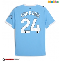 Moške Nogometnih dresov Manchester City Josko Gvardiol #24 Domači 2025-26 Kratki rokavi